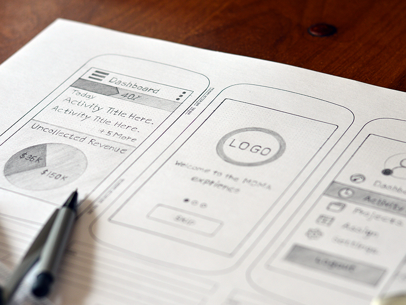 Hi Fi Paper sketches for SaaS Product by Vishal Jadhav for Prismic ...