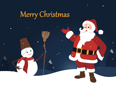 Merry Christmas character christmas design flat icon illustration merry christmas vector web wishes xmas