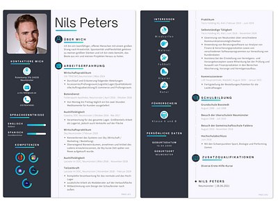 Iconic Resume Design canva cool resume eye catching resume german resume graphic design iconic resume iconography resume resume design