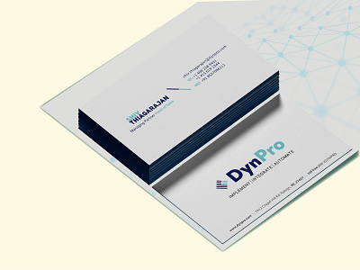 Rebranding : DynPro branding business card design design graphic design logo statinery design