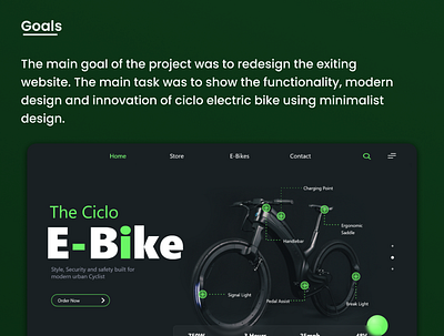 The Ciclo E-Bike Full Design 3d animation app branding case study cover page design electic ev design flat graphic design illustration logo minimal motion graphics typography ui ux vector web