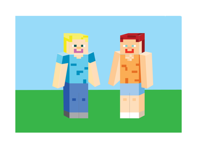 Minecraft of me and mish