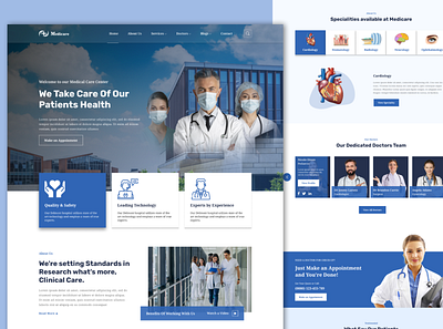 Medical Website app branding design illustration typography ui ux