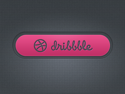 Dribbble Button button dribbble