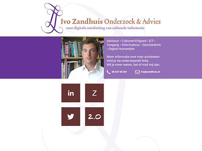 Website Ivo Zandhuis responsive webdesign website