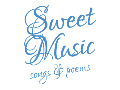 Sweet Music title for concert Haarlems Klein Koor calligraphy decoration typography