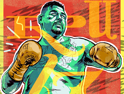Editorial Andy Ruiz illustrated Portrait andy ruiz boxer boxing champion editorial illustration editorial illustrator editorial sports espn illustrated portrait illustration studio lettering mangastudio mexican boxer popart sports sports editorial illustration sports illustrated sports illustrations typography vexel