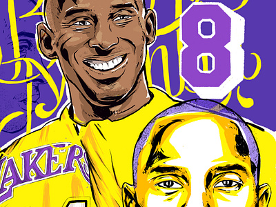 Kobe Bryant Tribute Illustration by Keith Vlahakis on Dribbble