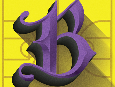 36 Days Of Type, Letter B For The Legendary Kobe Bryant By Keith ...