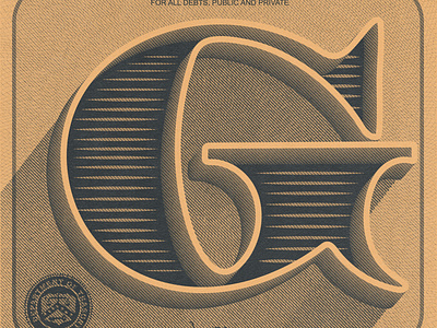 Letter G for "Guap" - 36 Days of Type bestvector custom typography engraving finance goodtype handlettering heritage type illustrated lettering illustrated typography illustration letterer letterg lettering money money illustration money note money typography type typography vintage type