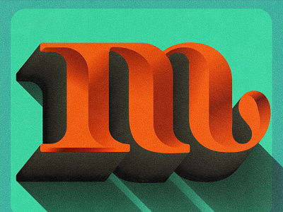 Letter M is for "Megalomaniac" - 36 Days of Type 3d 3dimensional typography 3dtype custom lettering design designstudio editorial design handmadefont illustrated type illustration illustrationstudio illustrator letterer letterers logotype megalomaniac type typographic design typography vexel