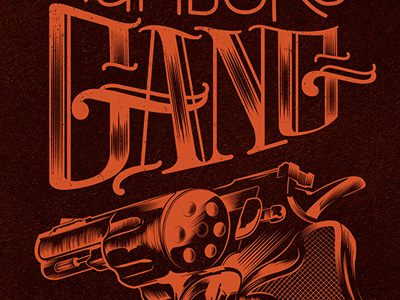 Numbers Gang Poster Type by Keith Vlahakis on Dribbble