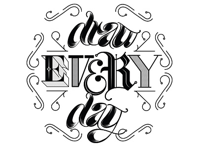 Draw Everyday capetown crafted devotion draw draweveryday hand lettering mantra passion type typography vector