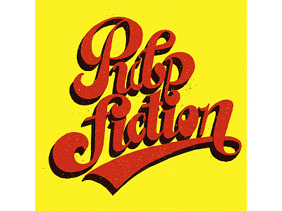 Pulp Fiction Type cult classic film john travolta lettering movies pulp fiction quentin tarantino samuel l jackson type typography vexel