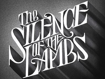 "The Silence of the lambs" - Horror month typography cinema classic typography film typography goodtype halloween hand cfrafted type handtype horror horror movies letterer lettering movies neonoir noir noir typography type typeface typography typography art vintage movie