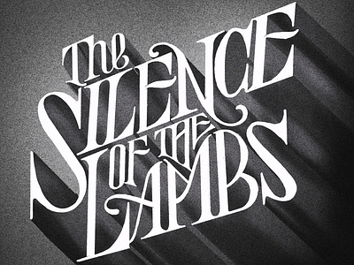 "The Silence of the lambs" - Horror month typography