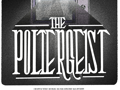 "The Poltergeist" horror typographic series 80s cinema film film noir halloween horrormonth inktober letterer lettering letters movies nostalgia the poltergeist type type designer typographer typography typography design vhs