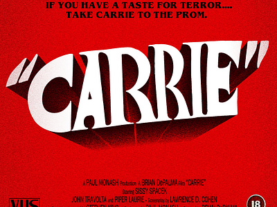 "CARRIE" - Horror typographic series
