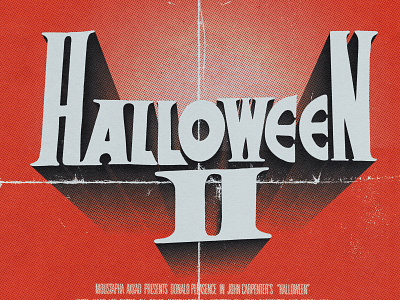 "Halloween 2" Typographic Poster