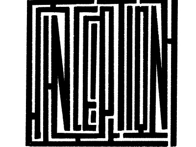 Maze typography : Movie title series