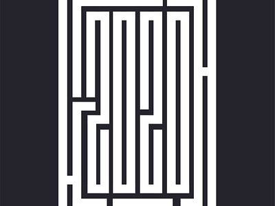 2020 maze typography