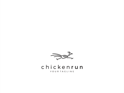 ChickenRUN branding design logo