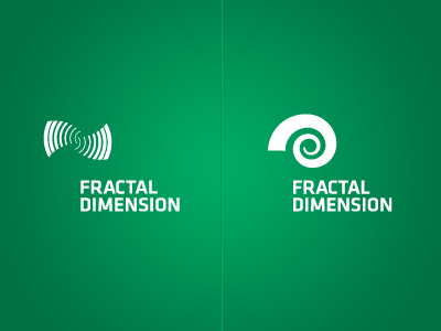 Fractal Dimension R&D fractals klavika logo