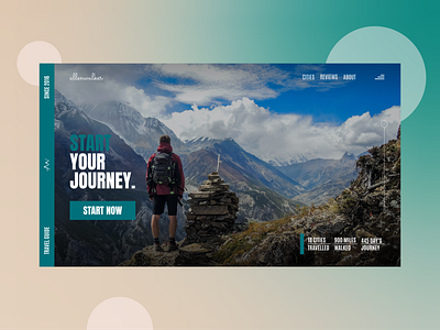 Portfolio Landing Page for a Travel Guide.