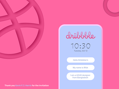 Hello Dribbble! 3d animation app branding desginsystem design dribbble dribbbleshot graphic design icon illustration logo motion graphics typography ui ux vector