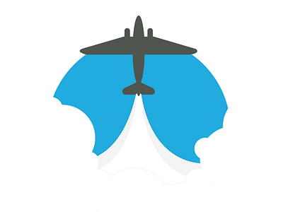 FlightDeck Logo WIP clouds design flat logo ui web