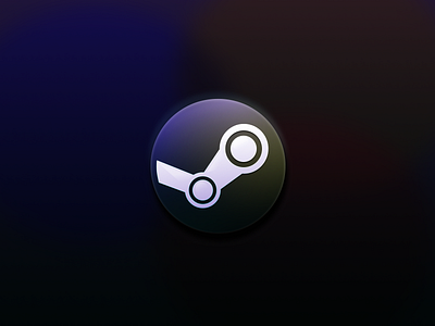 Replacement Steam Icon app apple dark dark ui design game icon illustration logo mac macos macos icon macosx replacement steam