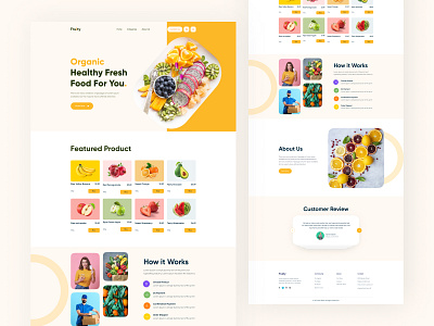 Grocery website homepage design clean design design first shot food food website fresh fruit fruit website grocery homepage typography ui vegetable website