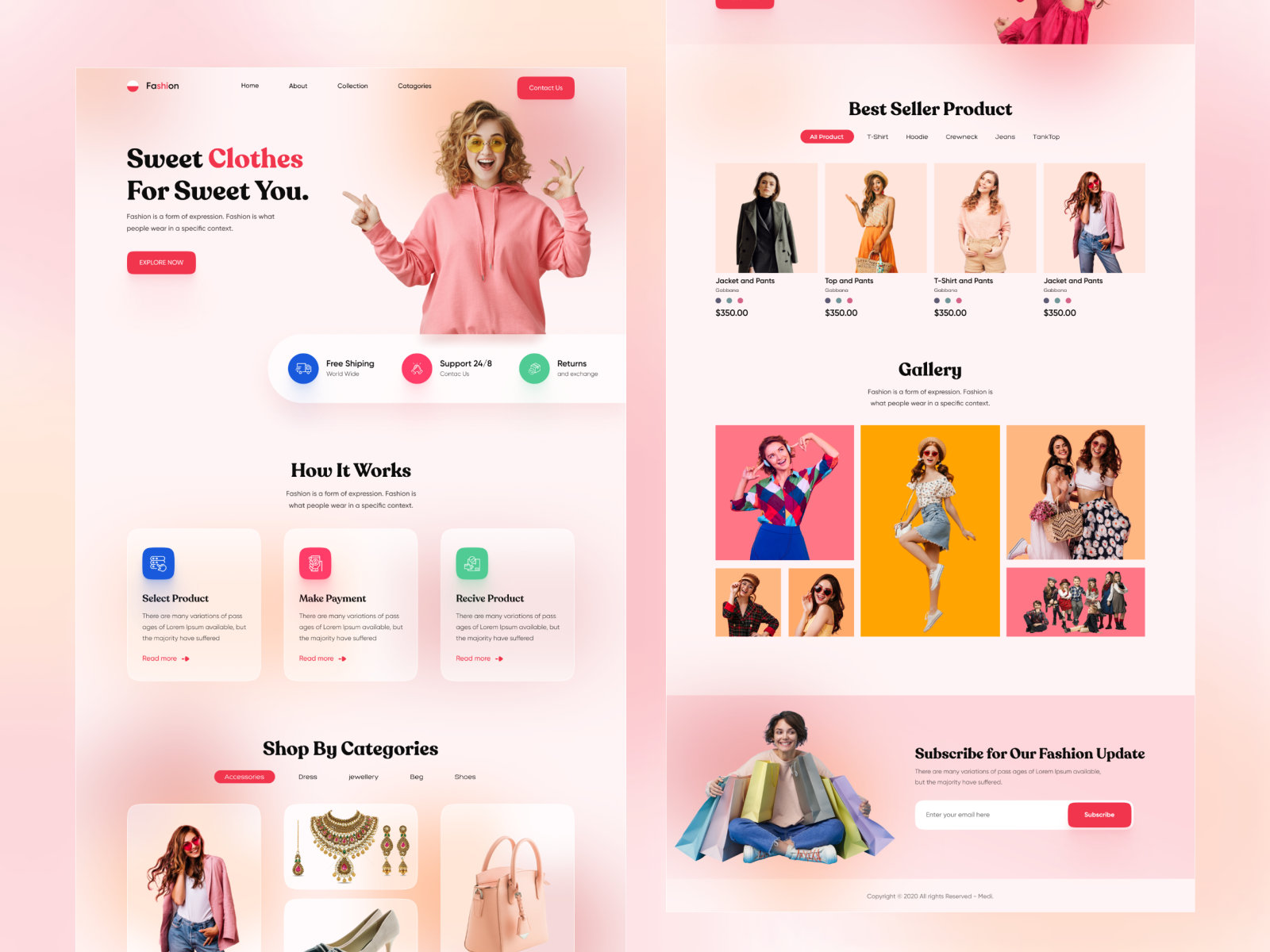 Fashion | Clothing E-Commerce Website. by Khaled 👑 on Dribbble