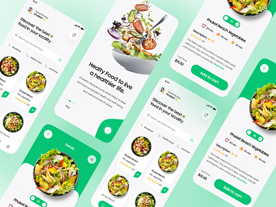 Organice Food Mobile App Design.