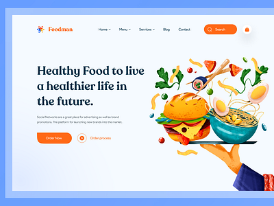 Foodman - Food Landing Page