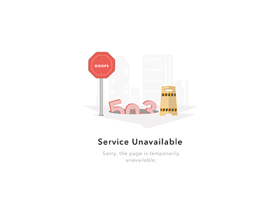 503 Service Unavailable 404 500 design error ui ux