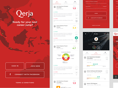 Qerja Apps apps career design jobs ui ux