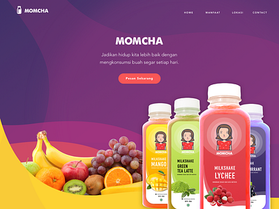Momcha campaign creative design event interactive landing page product segment ui design user experience user interface website