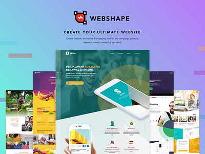 Webshape.co Landing Page campaign creative design event interactive landing page product segment ui design user experience user interface website