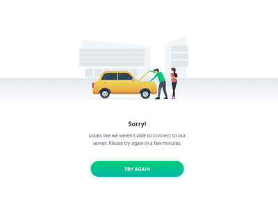 Error State artwork error page error statet illustration server ui ux