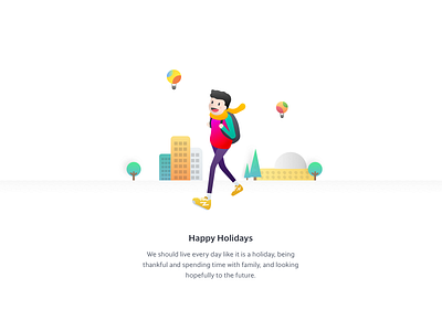 Happy Holidays artwork holidays illustration ui ux