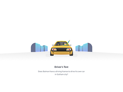 Driver S Test batman characters design illustrations ui ux