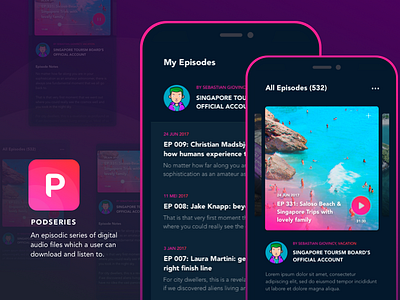 Daily UI Inspiration: Podcast App