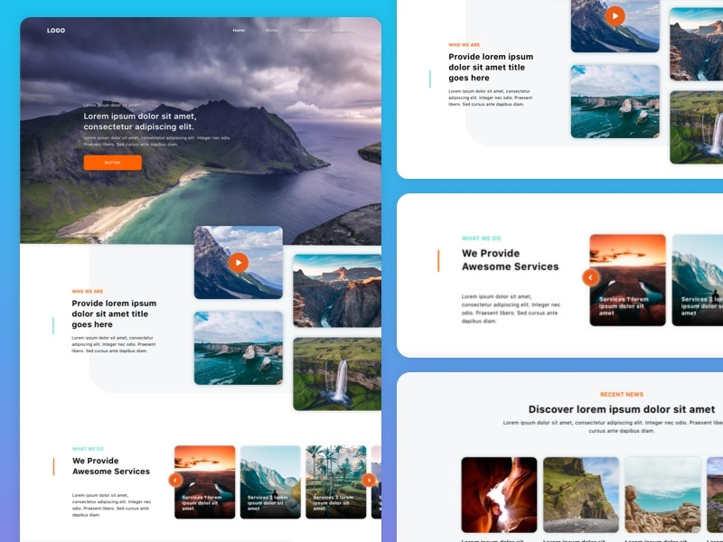 Landing Page by Rizki Mardita 🕺 for The Design Thinker on Dribbble