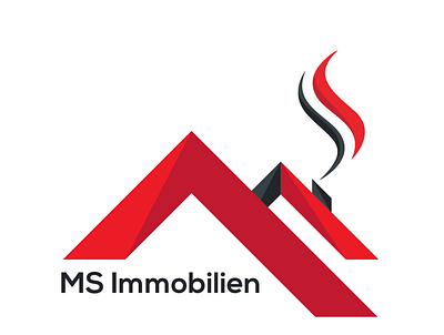 MS Immobilien branding design logo