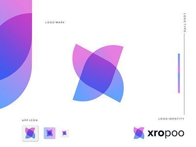 xropoo Brand logo | X letter logo design