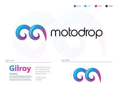 Motodrop Logo Design || Modren Logo