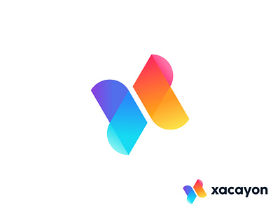 Modern X letter logo concept for Xacayon