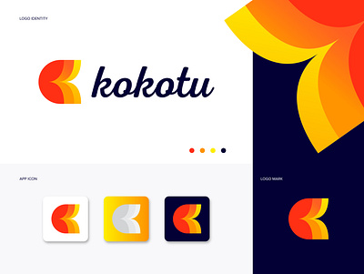 Kokotu logo design || K Letter logo mark abstract logo branding creative logob design graphic design graphics design illustration k letter logo k logo logo logo design business logofolio