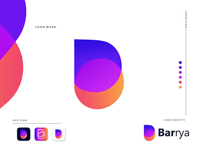 Barrya Modern logo design